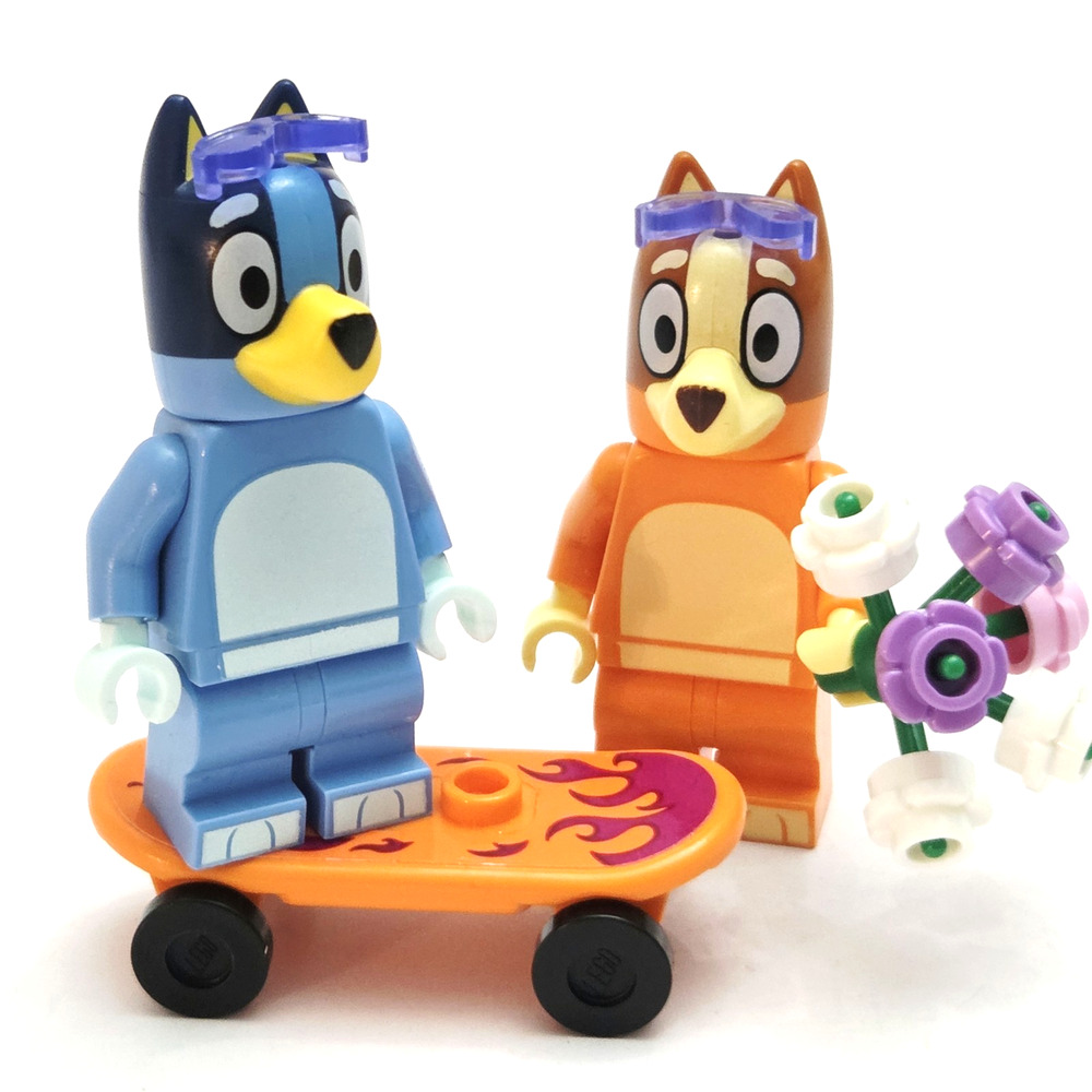 LEGO Bluey Bingo Minifigure Lot Skateboard Sunglasses Flowers Genuine LEGO